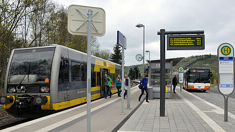 Haltestelle in Freyburg Projektbeispiel Freyburg