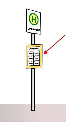 Haltestellen-Schild Haltestellen-Schild