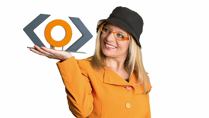 Rasende Rosi mit Mein-Takt-Logo
