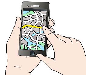 Hände mit Smartphone Hände mit Smartphone