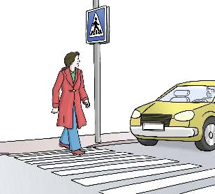 über Zebrastreifen laufende Person über Zebrastreifen laufende Person