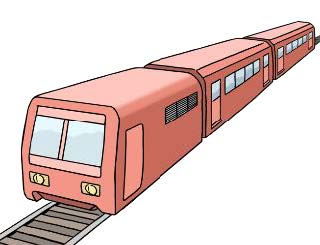 Zug auf Schienen Zug auf Schienen