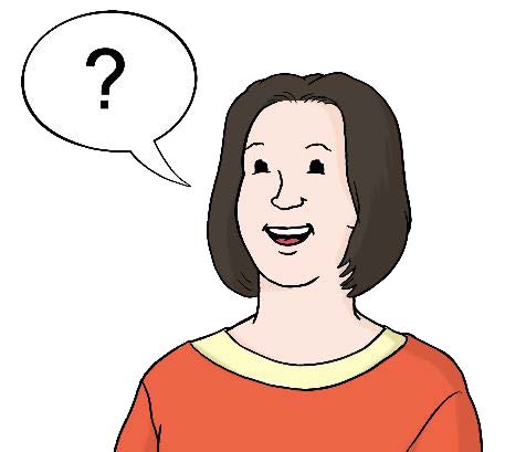 Frau mit Sprechblase Frau mit Sprechblase