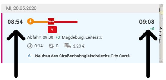 Screenshot von Mobilitätsportal Screenshot von Mobilitätsportal