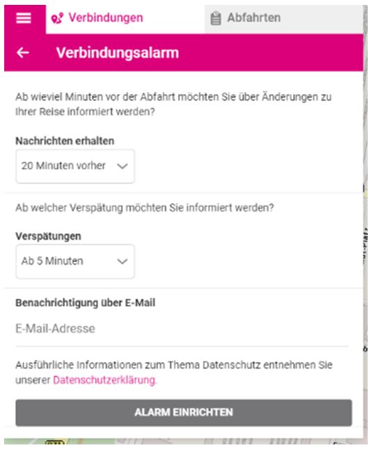 Screenshot von Mobilitätsportal Screenshot von Mobilitätsportal